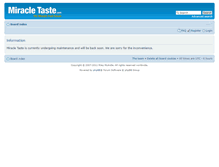 Tablet Screenshot of miracletaste.com